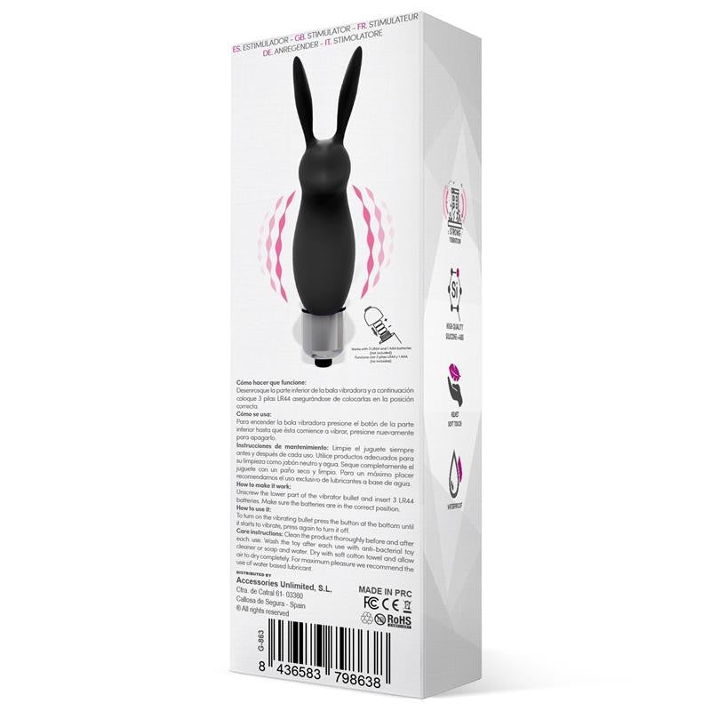 Mini Stimolatore Clitoride 7 cm Hopye Nero
