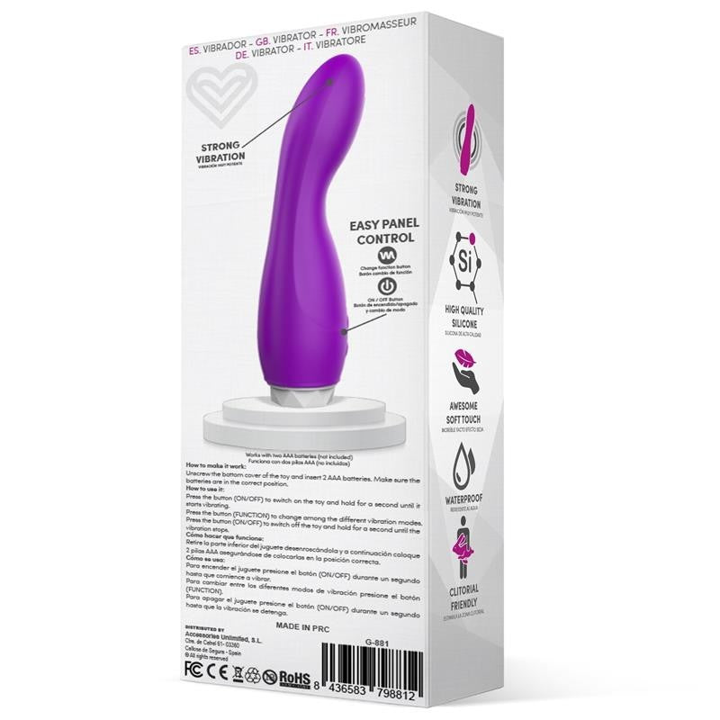 Vibratore per Donna 16 cm Douby Viola