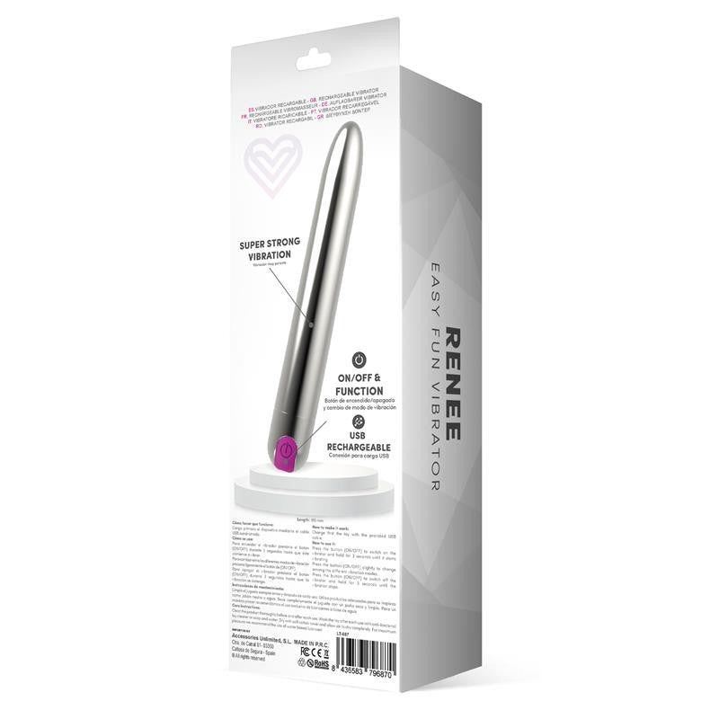Vibratore Classico Usb 18 cm Renee