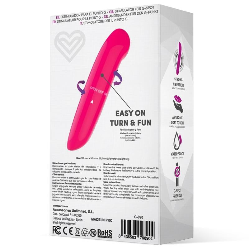 Vibratore Punto G 12 cm Easy Quick Rosa