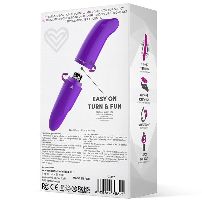 Vibratore Punto G 13 cm Morton Viola