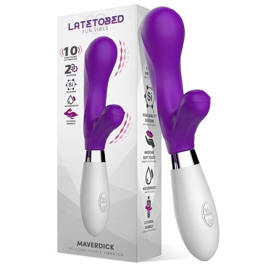 Vibratore Rabbit Silicone 21 cm Maverdick Viola