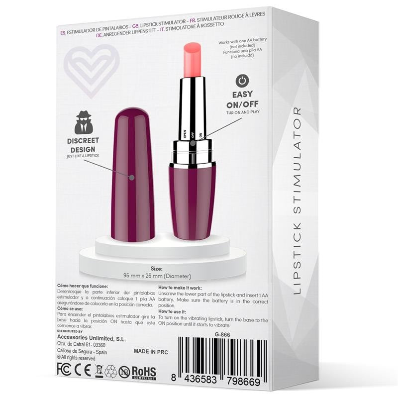 Rossetto Vibrante 9 cm Viblips Viola