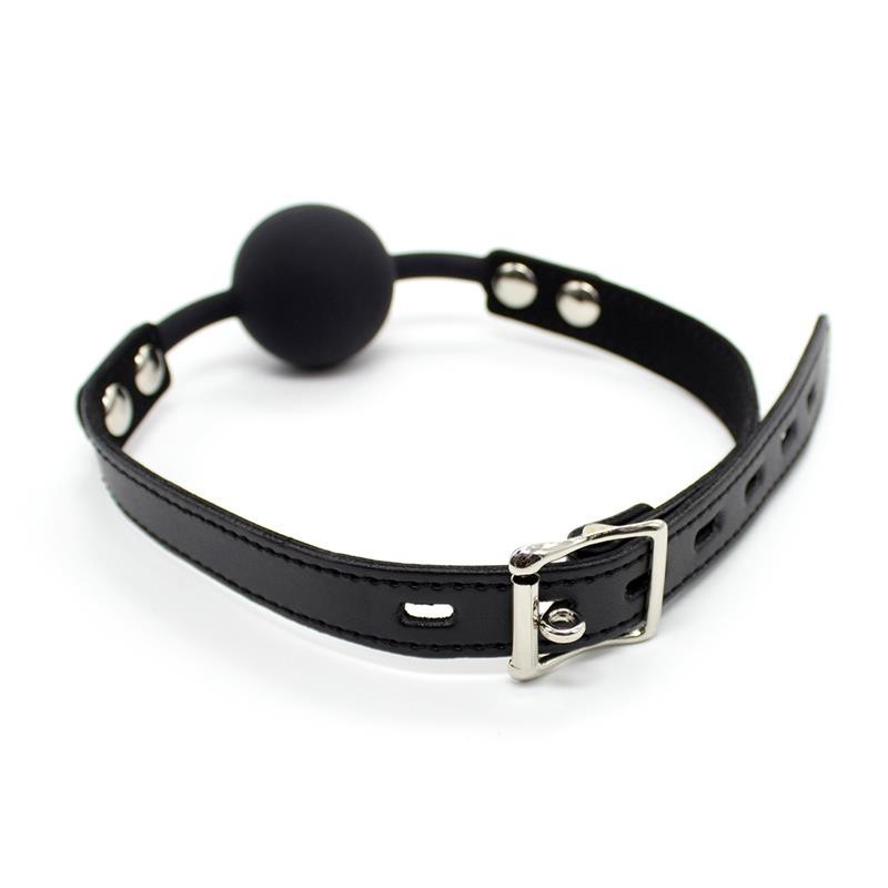 Ball Gag Silicone 4 cm Nera