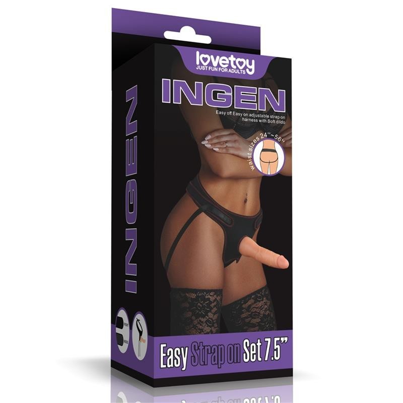 Strap On con Dildo 19 cm Ingen