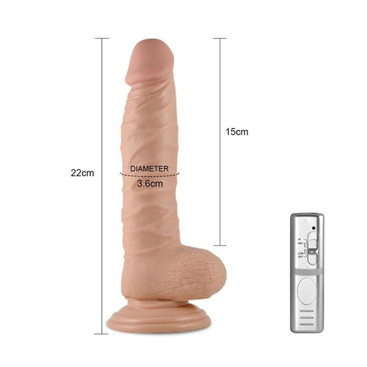 Vibratore Realistico 22 cm Real Extreme 8.5 Flesh