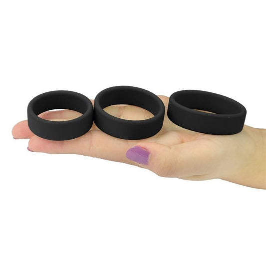 3 Cock Ring Fascia in Silicone