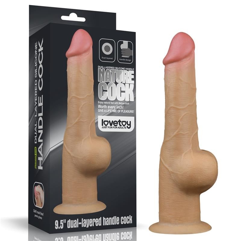 Dildo Maxi 25 cm Silicone Platinum 9,5