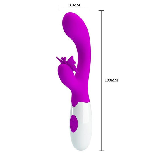 Vibratore Rabbit 19 cm Butterfly Kiss