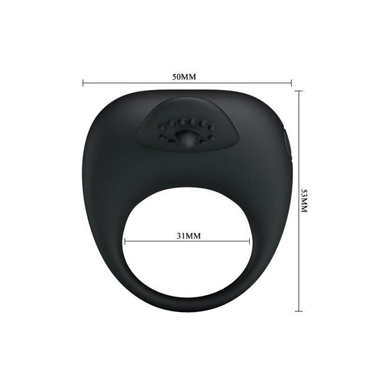 Anello Vibrante Silicone Tonguo Nero