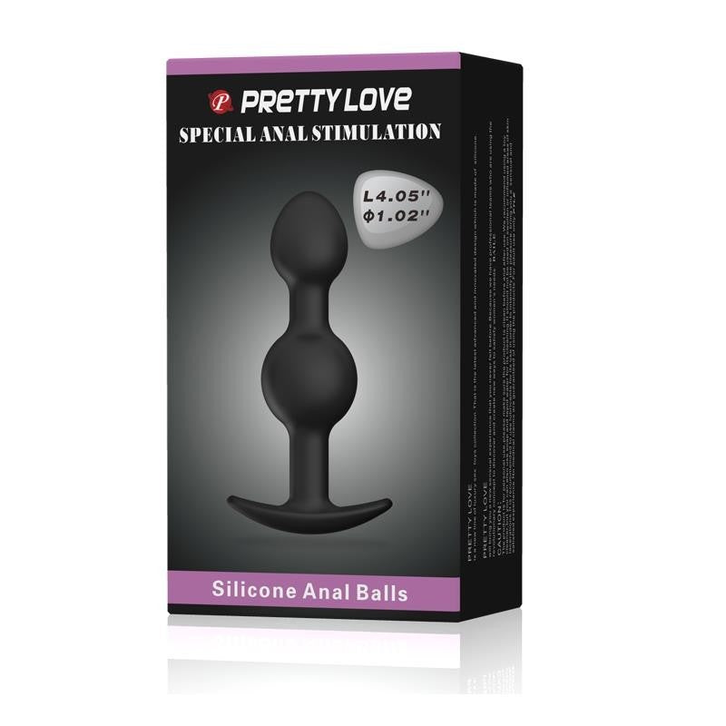 Plug Anale con Sfere Interne 10 cm