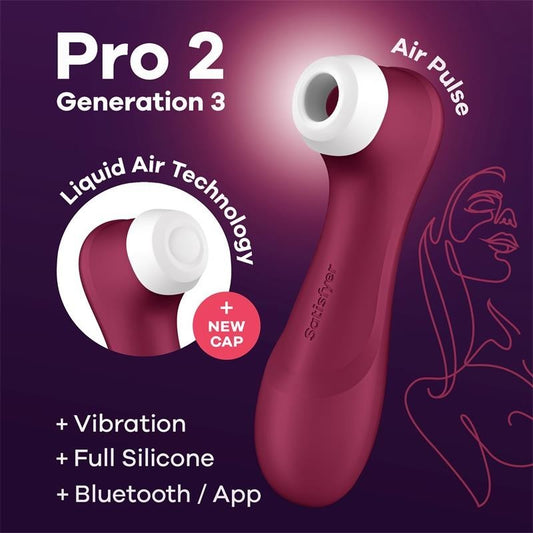 Succhia Clitoride con App Satisfyer Pro 2 Gen 3 Rosso