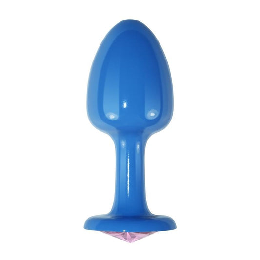 Gioiello Anale Blu Brillante Rosa