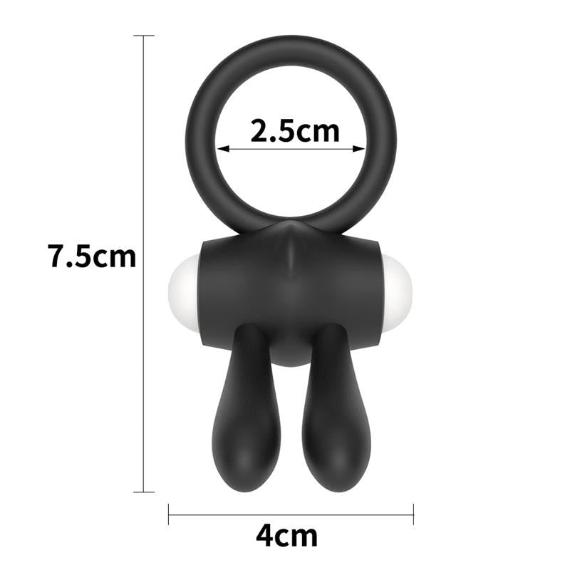 Anello Vibrante Power Clit Nero