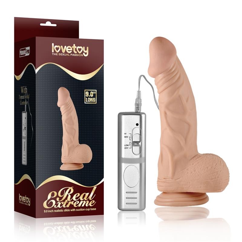Vibratore Realistico 21 cm Real Extreme Dildo 9
