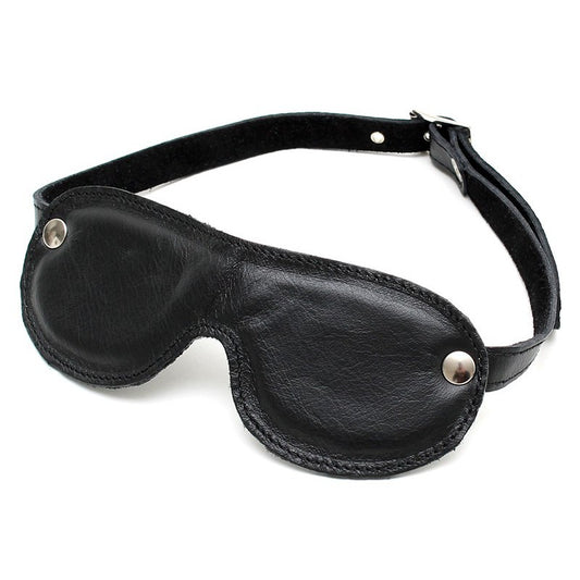 Maschera Bdsm Oscurante Vera Pelle