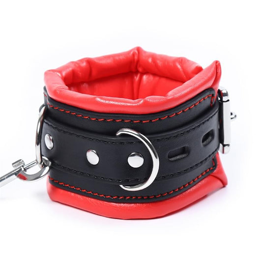 Manette Bondage Imbottite Nero Rosso