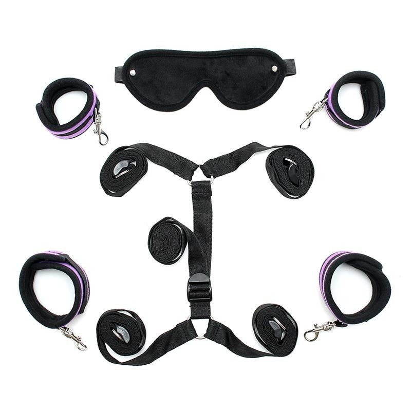Fasce per Letto Bondage Viola