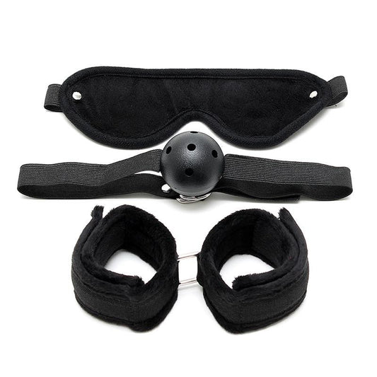 Kit Bondage Manette Ball Gag Mascherina