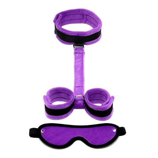Collare con Manette Bondage Soft Viola