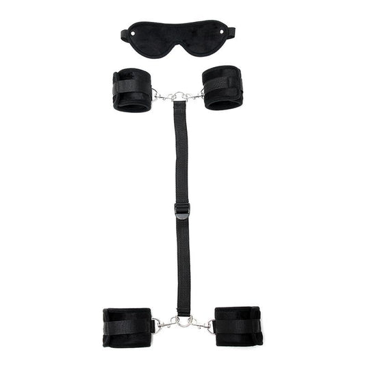 Costrittore Bdsm Manette e Cavigliere Nero