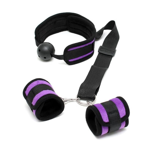 Ball Gag con Manette Viola