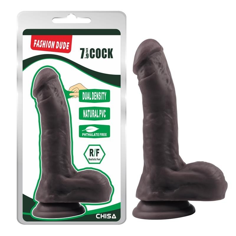 Fallo Nero Realistico 20 cm Dude