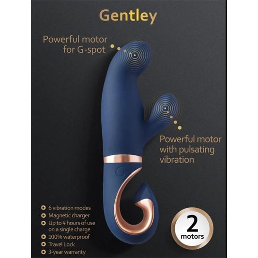 Vibratore Rabbit Gentley Blue