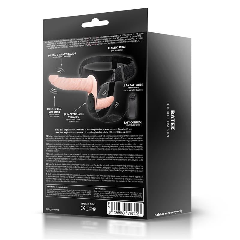 Strapon Doppio Vibrante 18 cm Batek