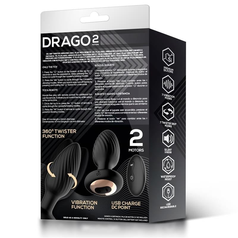 Plug Anale Rotante 360 Drago