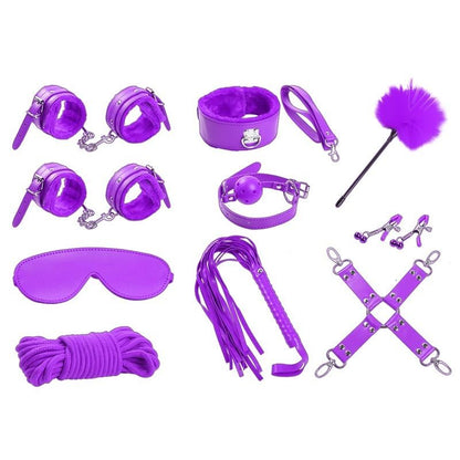 Kit Bondage 10 Pezzi Viola