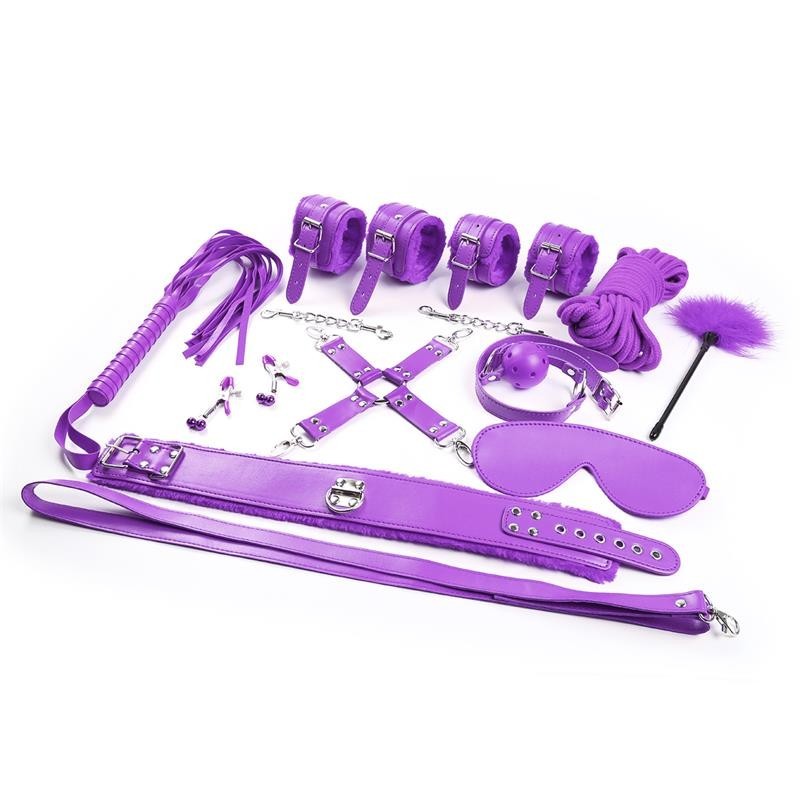 Kit Bondage 10 Pezzi Viola