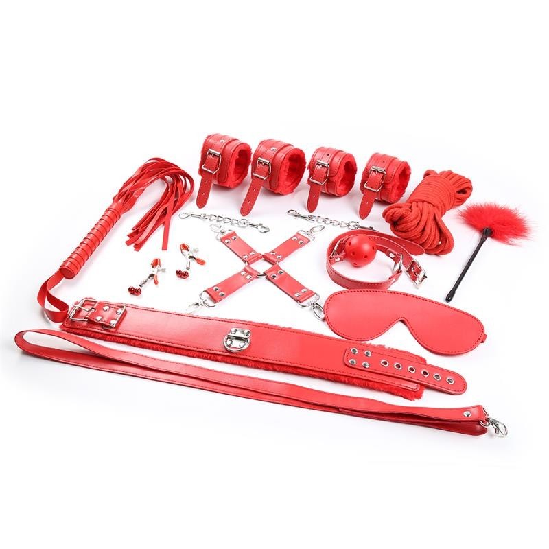 Kit Bondage 10 Pezzi Rosso