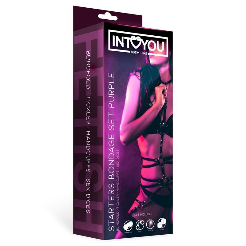 Kit Bondage 4 Pezzi Viola