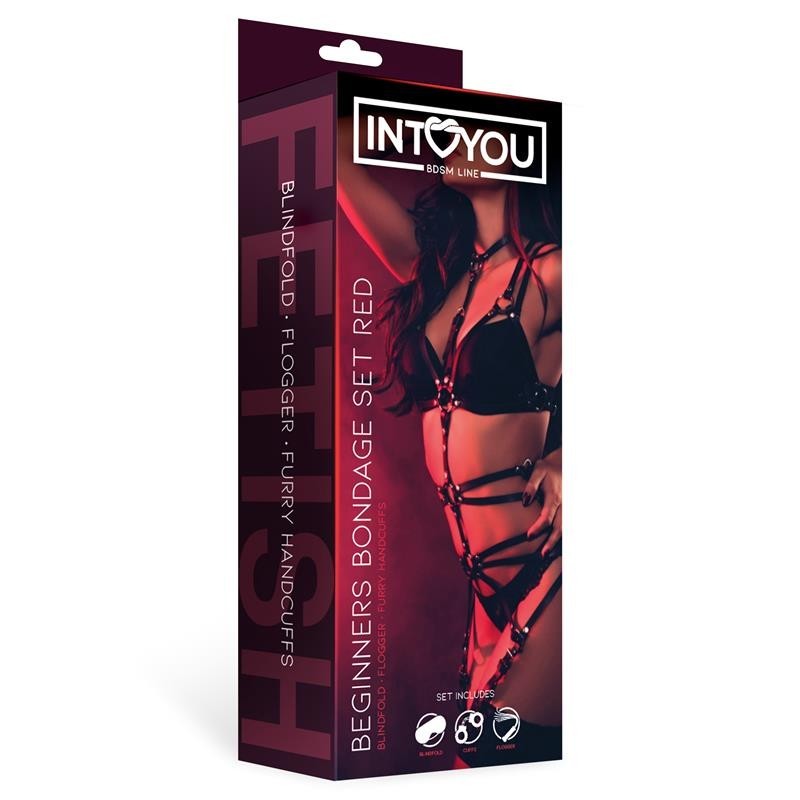 Kit Bondage Beginner 3 Pezzi Rosso