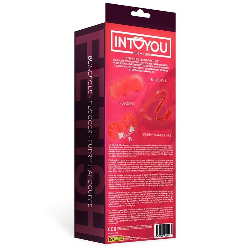 Kit Bondage Beginner 3 Pezzi Rosso