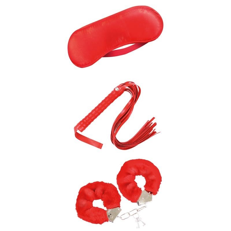 Kit Bondage Beginner 3 Pezzi Rosso