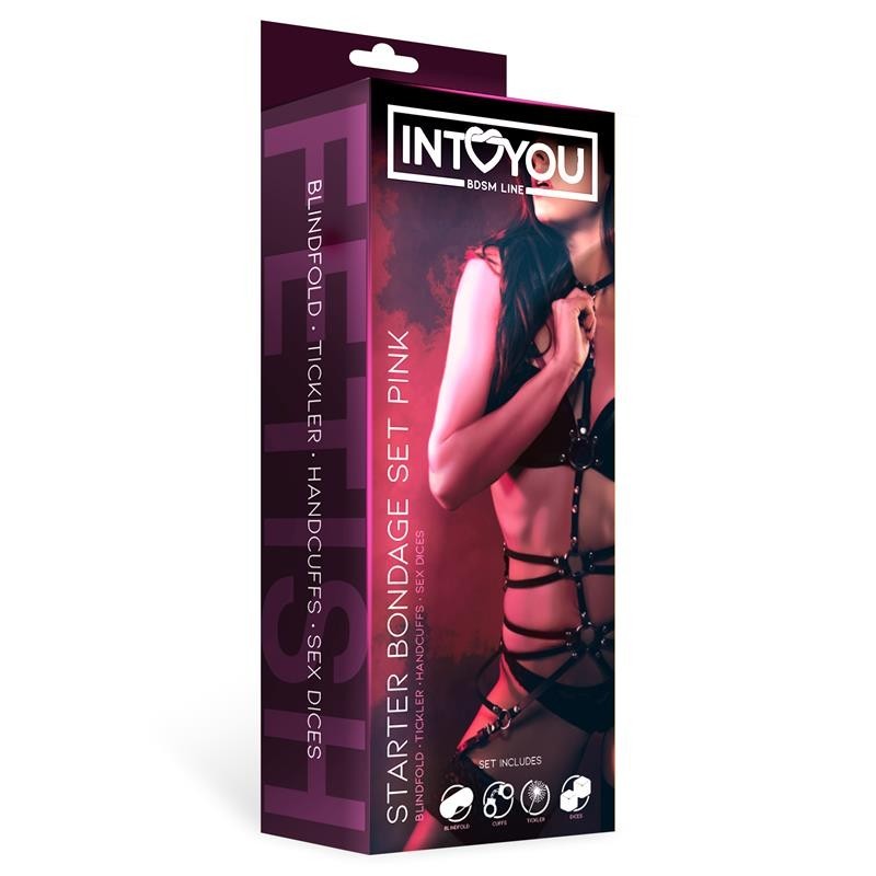 Kit Bondage 4 Pezzi Rosa