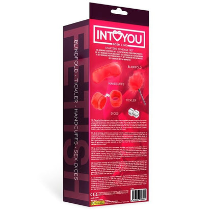 Kit Bondage 4 Pezzi Rosso