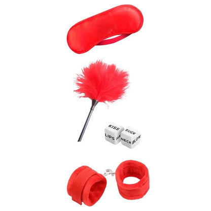 Kit Bondage 4 Pezzi Rosso
