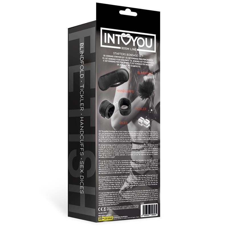 Kit Bondage 4 Pezzi Nero