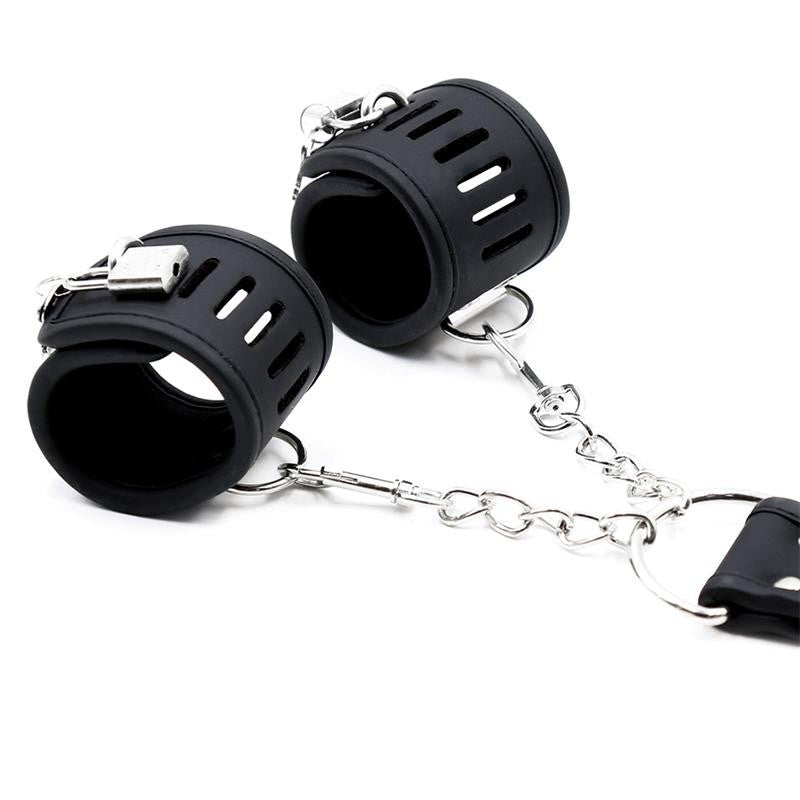 Costrittore Bondage Collare Manette