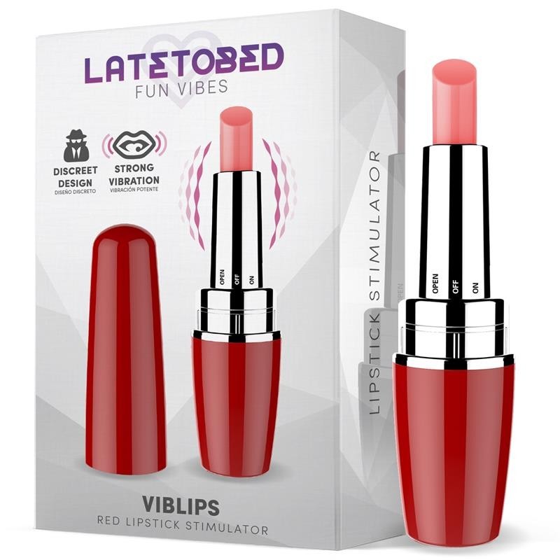 Rossetto Vibrante 9 cm Viblips Rosso
