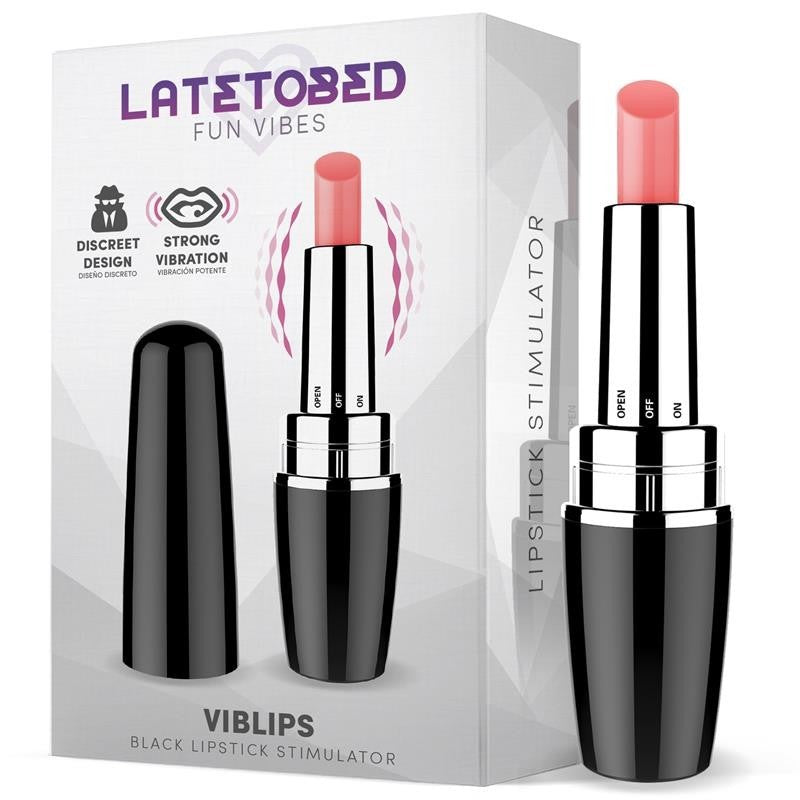 Rossetto Vibrante 9 cm Viblips Nero