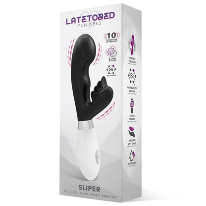 Vibratore Rabbit 21 cm Sliper Nero