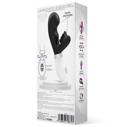 Vibratore Rabbit 21 cm Sliper Nero