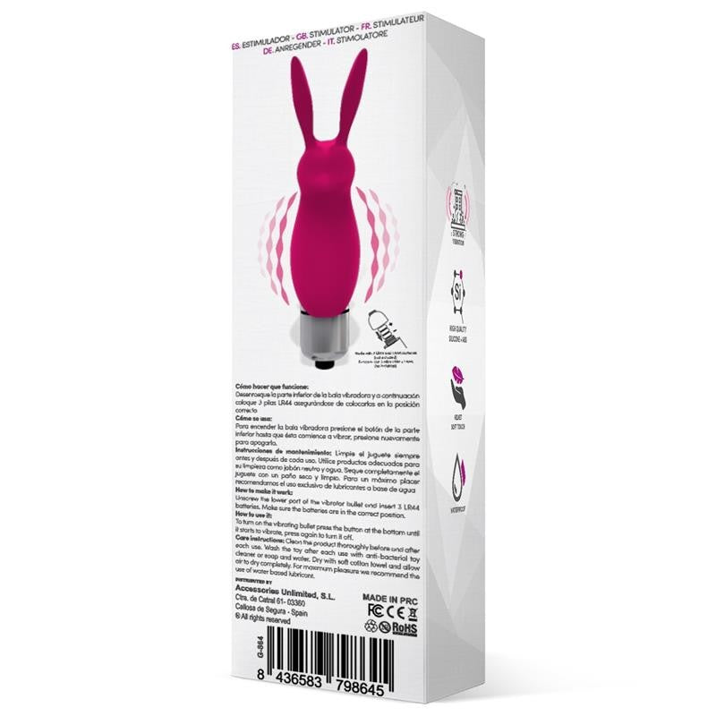 Mini Stimolatore Clitoride 7 cm Hopye Fucsia