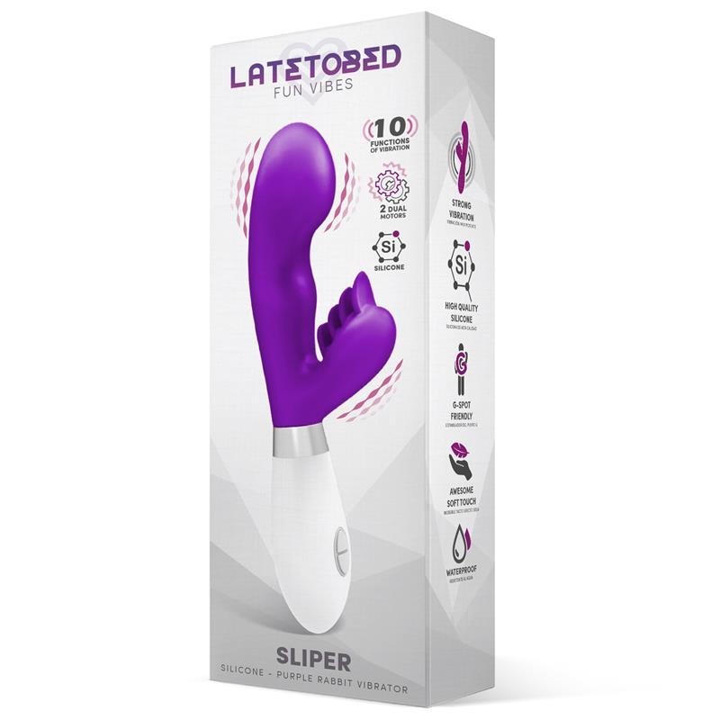 Vibratore Rabbit 21 cm Sliper Viola
