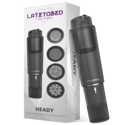 Vibratore Clitoride 10 cm Multi-Head Nero