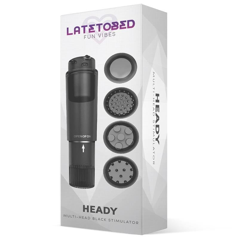 Vibratore Clitoride 10 cm Multi-Head Nero